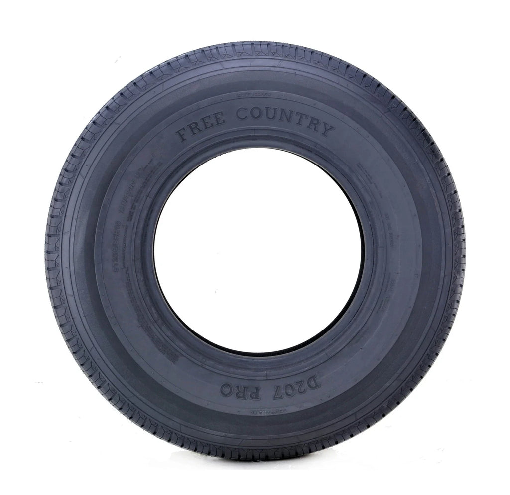 Free Country ST 205/75R15 8 Ply /Load Range D w/Scuff Guard Trailer Tires, Set of 4