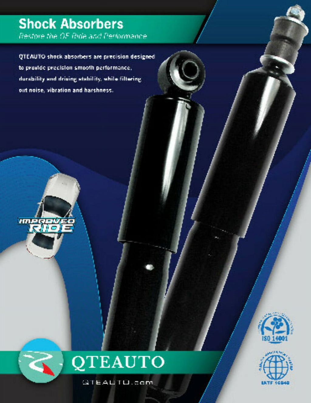 Pair of 2 Rear Complete Shock Absorber Kit For 2010-2016 Buick Lacrosse