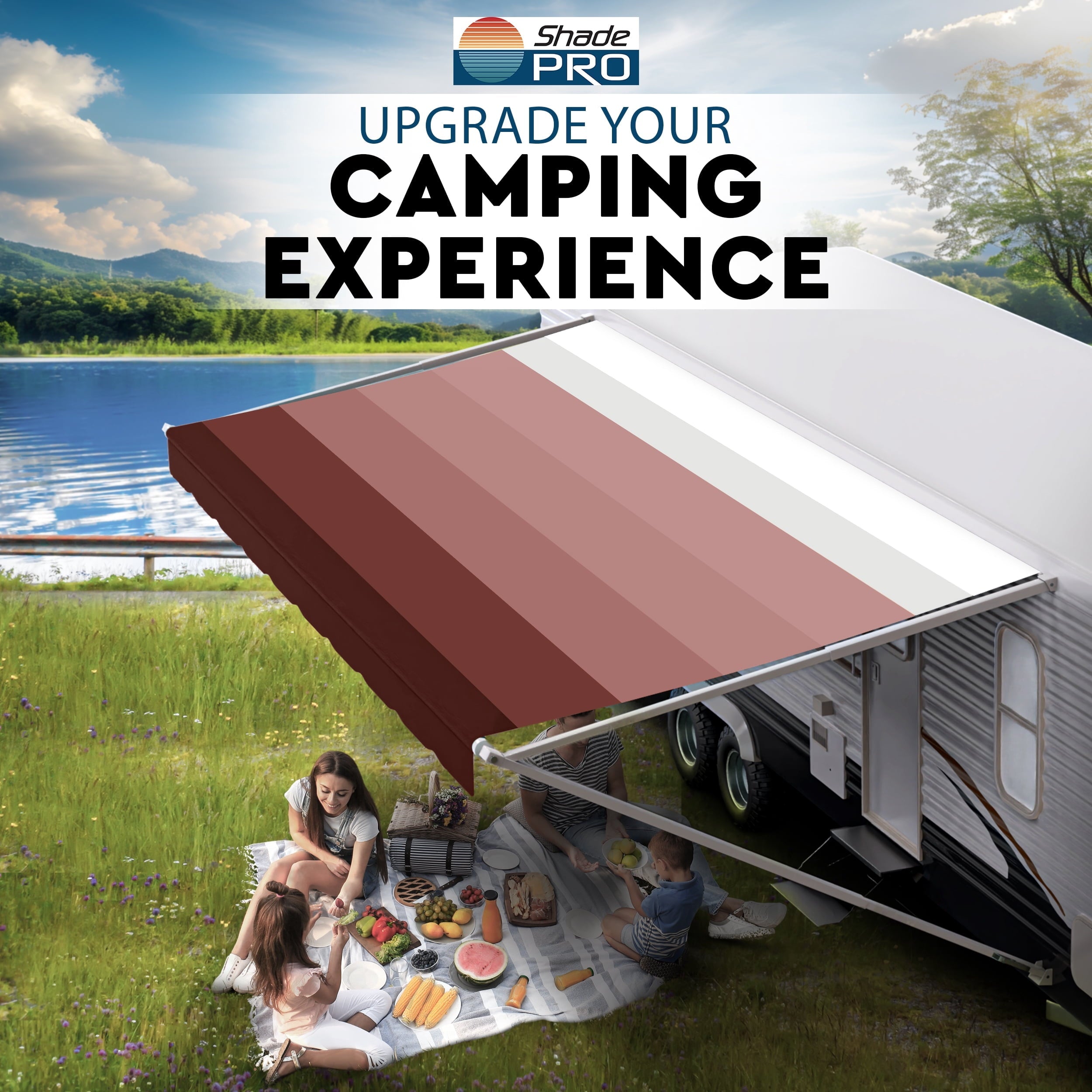 ShadePro Heavy Duty Vinyl RV Awning Fabric Replacement