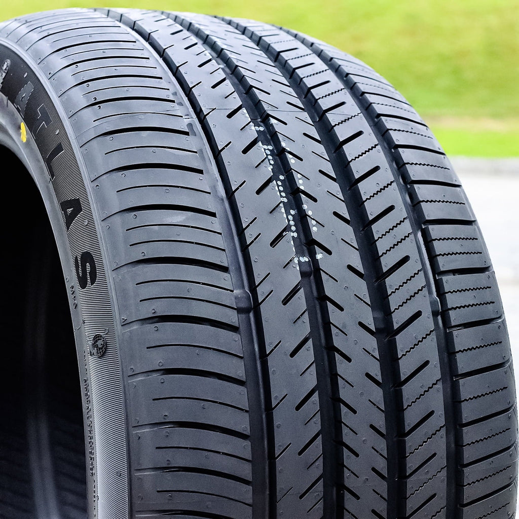 Set of 4 (FOUR) Atlas Force UHP A/S 225/45R19 96Y XL High Performance All Season Tires Fits: 2014-17 Mazda 6 Grand Touring, 2011-13 INFINITI G37 IPL