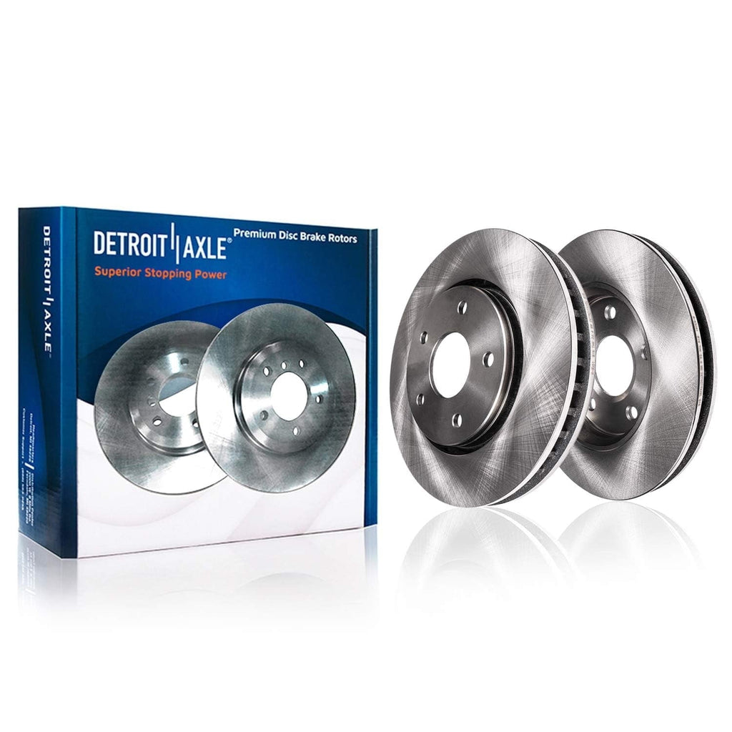 Detroit Axle - 8pc Brake Kit for 2016-2021 Honda Civic, Disc Brake Rotors Ceramic Brakes Pads with Hardware 2017 2018 2019 2020 Replacement: 11.10 inch Front and 10.24 inch Rear Rotor