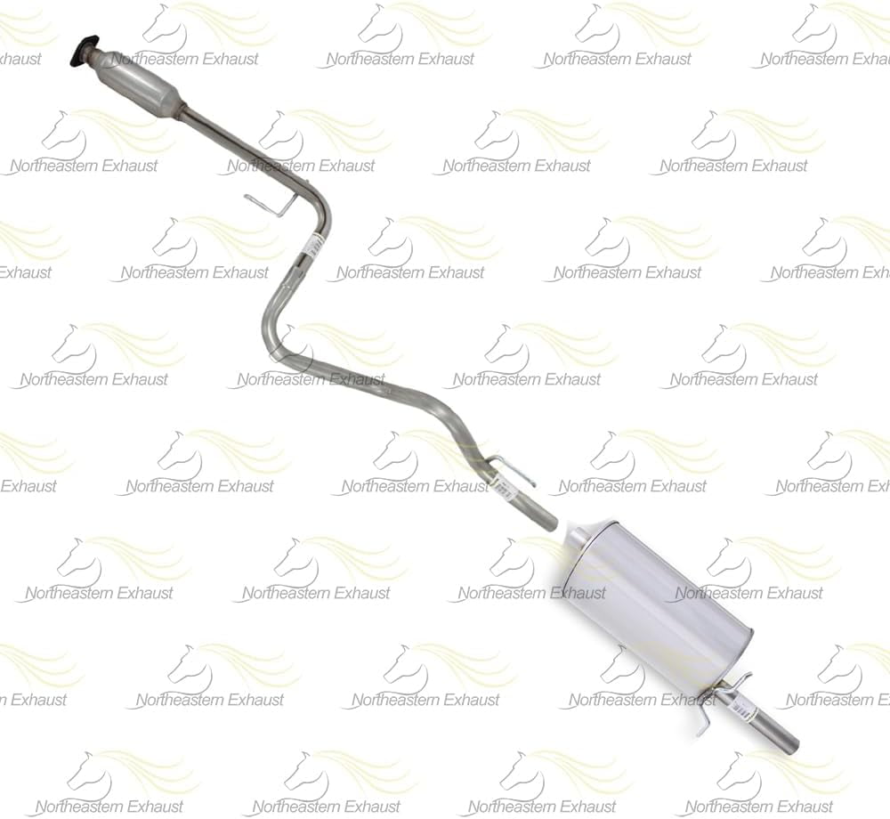 Northeastern Exhaust Rear Muffler & Resonator Pipe with Hangers Fits 2005-2010 Chevrolet Cobalt 2.2L Sedan/Coupe - Direct Fit | Stainless Steel Exhaust System Kit