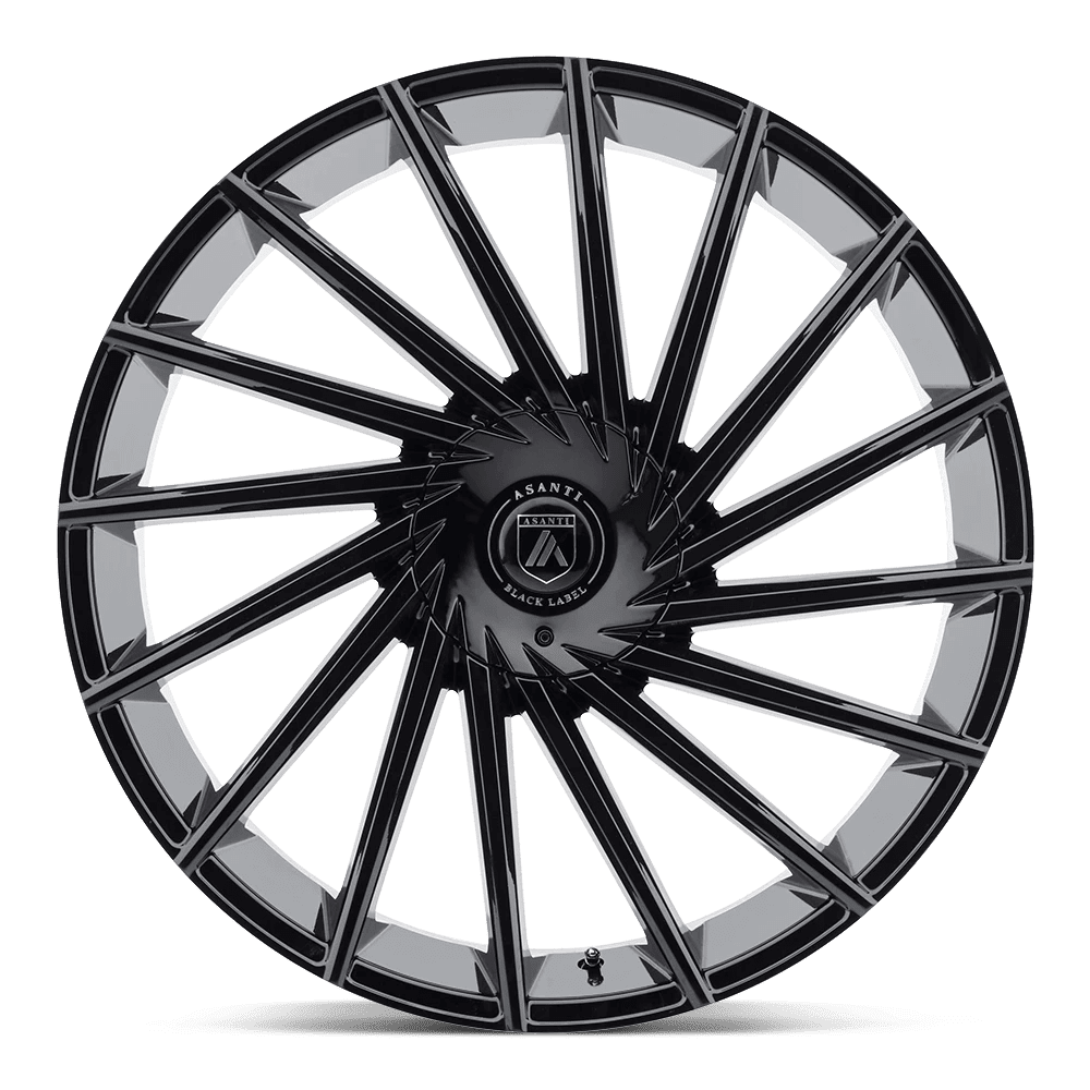 Asanti Black Cast Aluminum Wheel AB18 22x9 5x112/120 G-BLK 30mm, ABL18-22905930GB