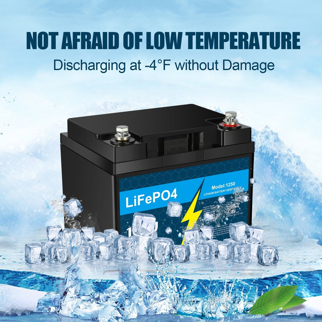 12V 50Ah LiFePO4 Lithium Battery with Smart BMS for RV, Solar, Trolling Motor