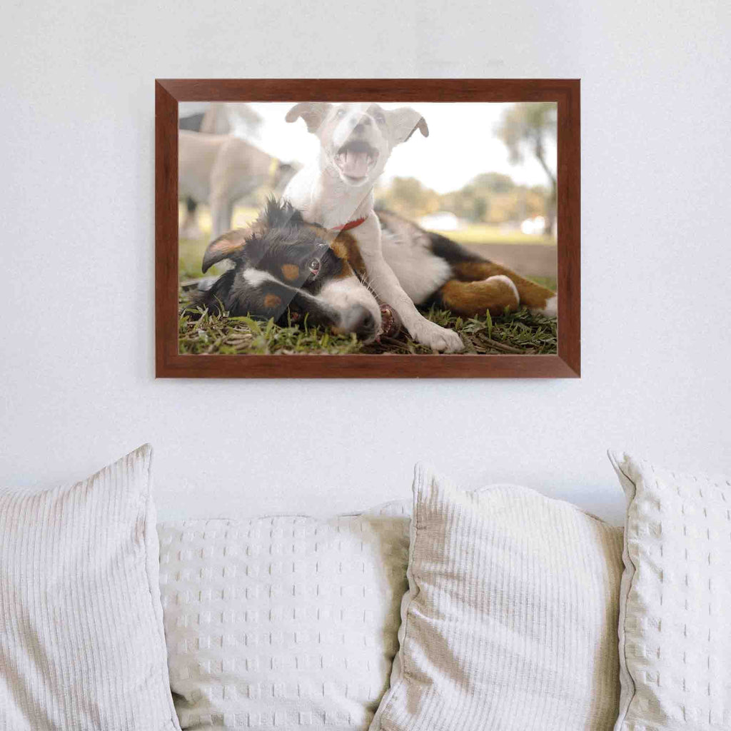 40x28 Bronze Brown Real Wood Picture Frame Width 1.25 inches | Interior Frame Depth 0.75 inches |