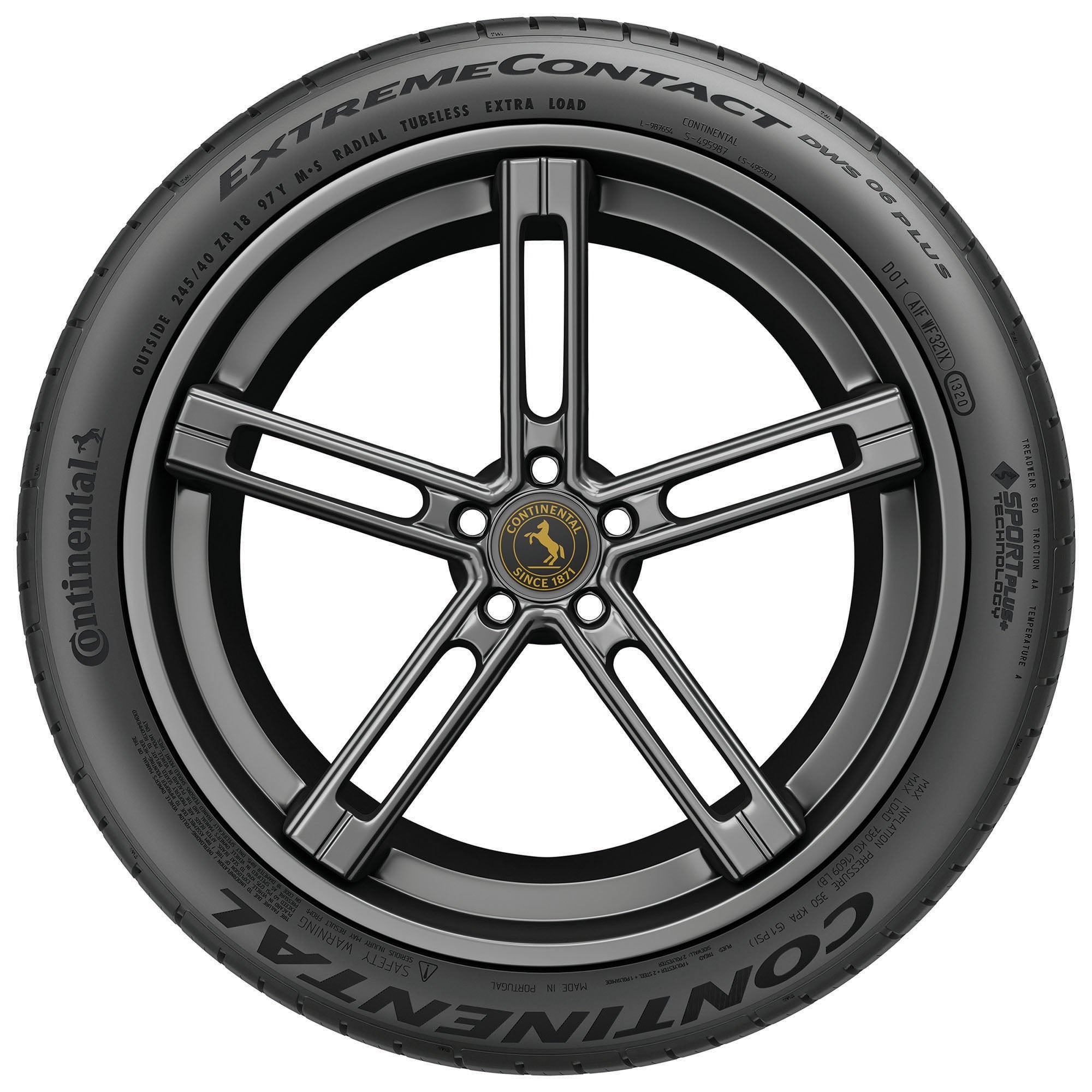 Continental ExtremeContact DWS06 PLUS UHP All Season 245/40ZR20 99Y XL Passenger Tire