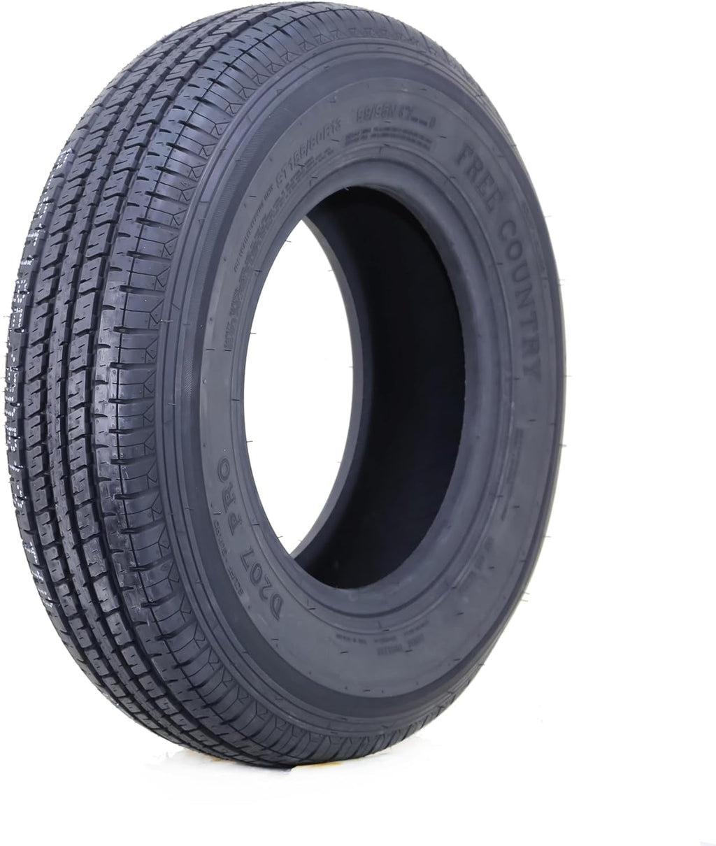 Free Country ST 205/75R15 8 Ply /Load Range D w/Scuff Guard Trailer Tires, Set of 4