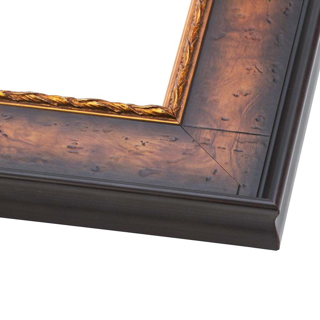 40x28 Bronze Brown Real Wood Picture Frame Width 1.25 inches | Interior Frame Depth 0.75 inches |