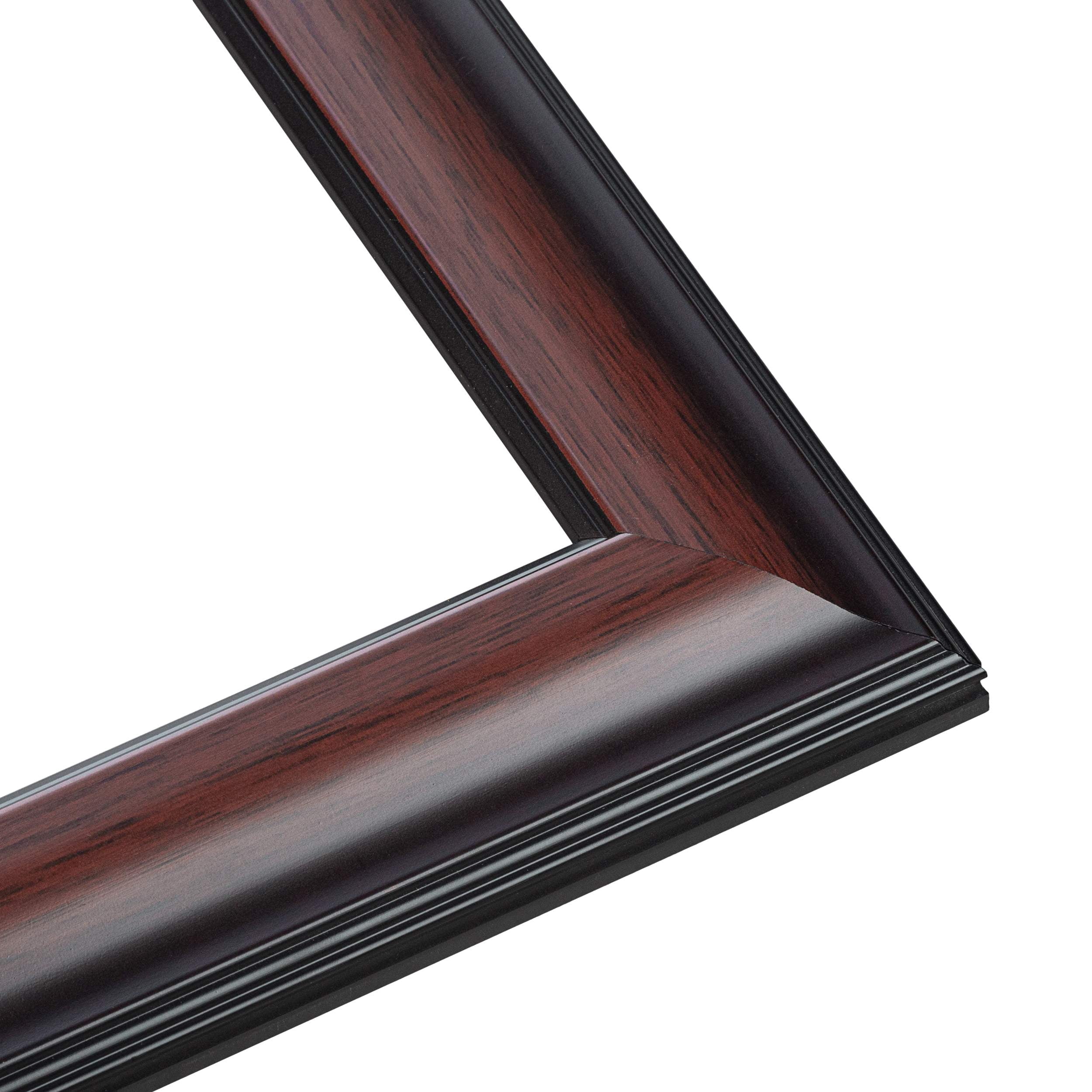 40x28 Bronze Brown Real Wood Picture Frame Width 1.25 inches | Interior Frame Depth 0.75 inches |