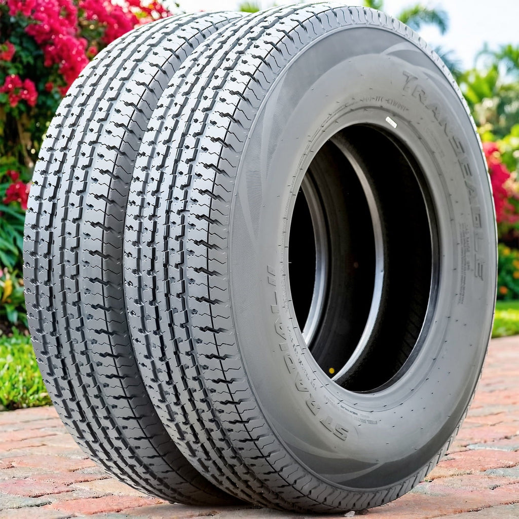 Set of 4 Transeagle ST Radial II Steel Belted ST235/80R16 235/80R16 126/122L F 12 Ply Trailer Tires