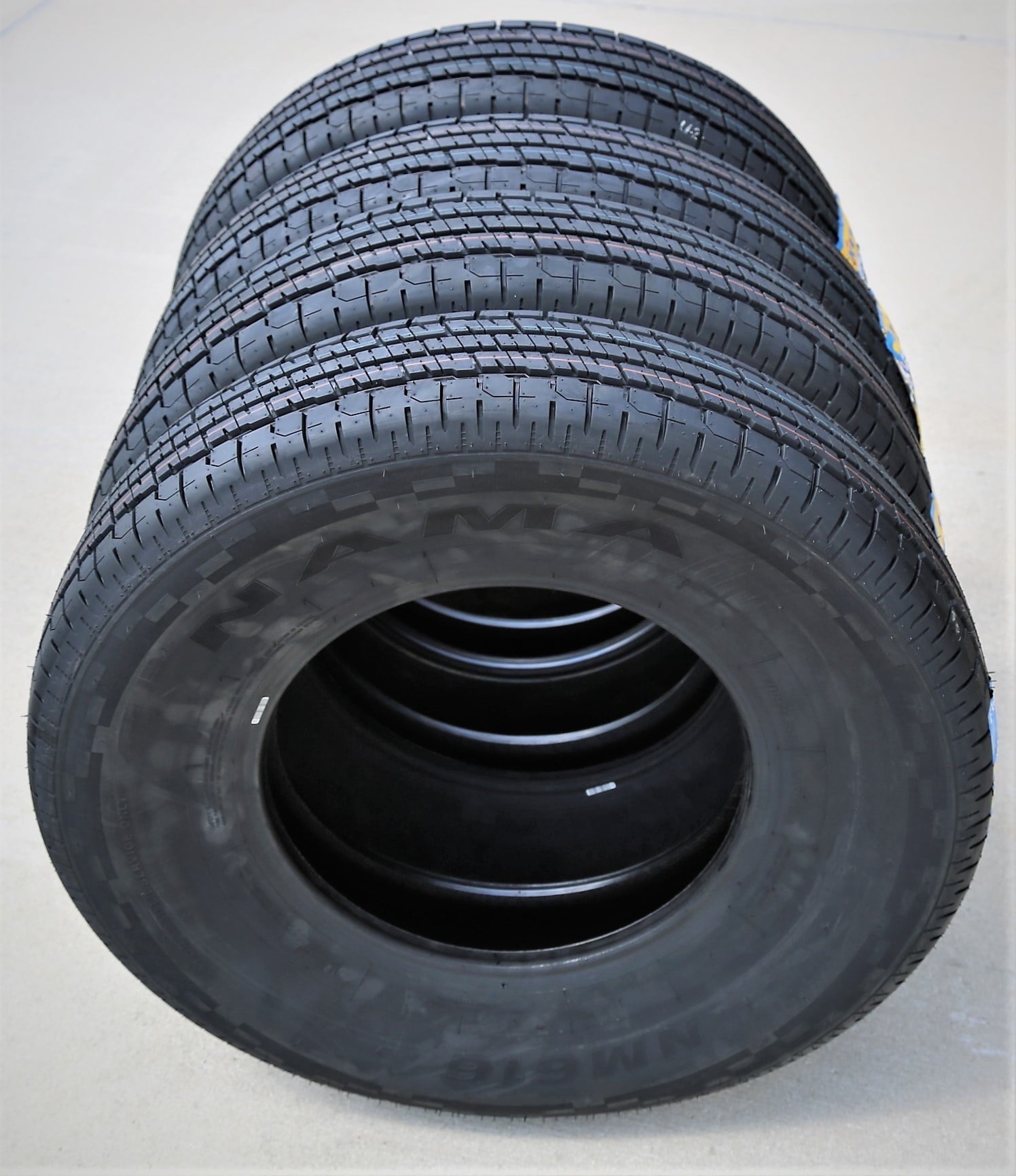 Set of 4 (FOUR) Nama NM616 Semi-Steel ST 205/75R14 Load D 8 Ply Trailer Tires