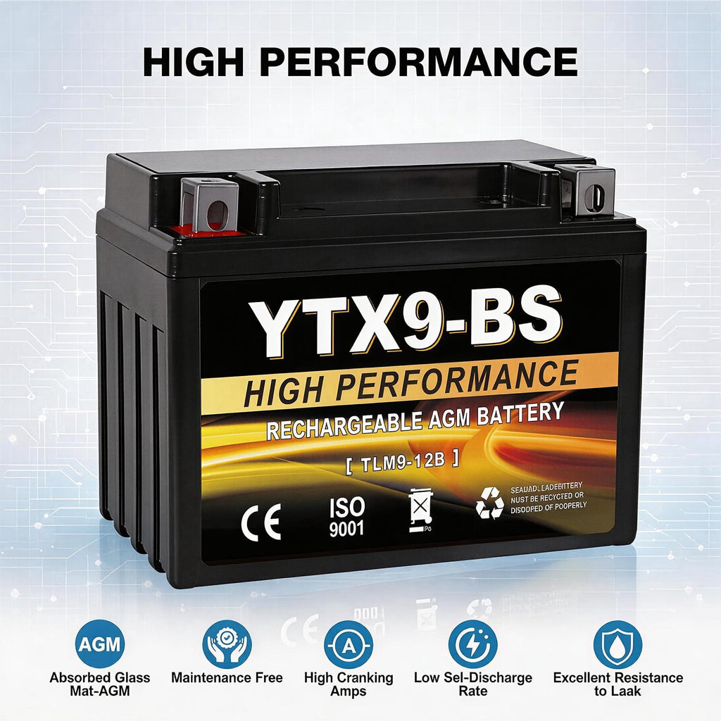 Anlibatt YTX14-BS Motorcycle Battery 12V 12Ah 200CCA Rechargeable Sealed Batteries Powersport Replacement for ATV, Scooter, Jet ski, Dirt Bike