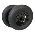 2-PK TrailQuest Trailer Tire Rim ST225/75R15 LRE Radial 5 Lug Black Modular Wheel 5X4.5 Bolt Pattern