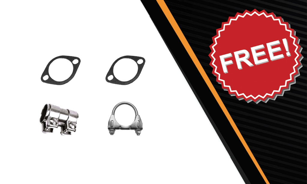 Northeastern Exhaust Catalytic & Front and Rear Muffler Assembly Fits 2014-2016 Kia Soul 1.6L - Direct Fit EPA-Approved | Stainless Steel Exhaust System Kit | Includes Gaskets, Sleeve & Cla