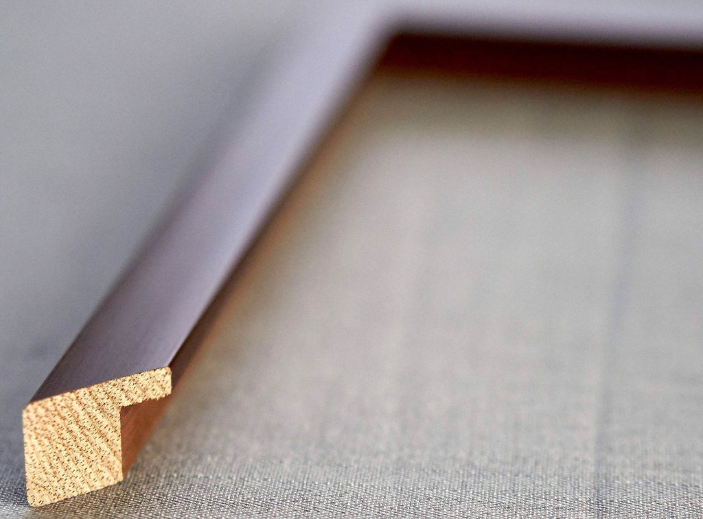 40x28 Bronze Brown Real Wood Picture Frame Width 1.25 inches | Interior Frame Depth 0.75 inches |
