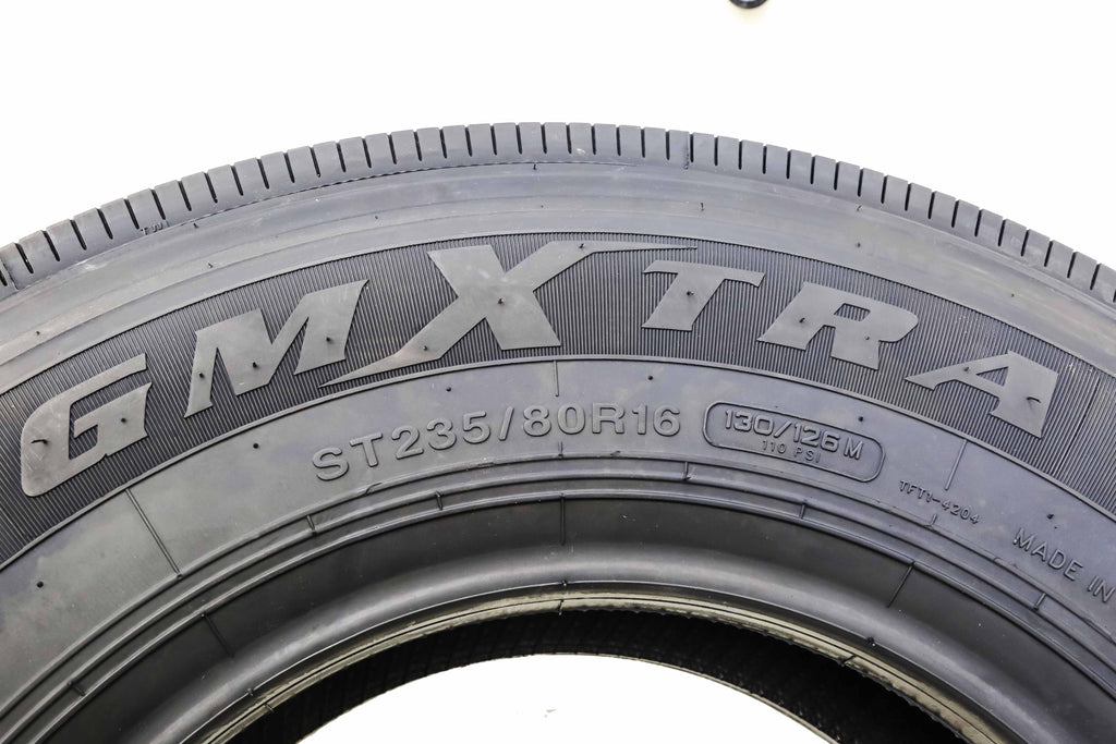 2 GREMAX All Steel Heavy Duty Premium Trailer Radial Tire-ST235/80R16 235/80/16 235/80-16 130/126M LR H 16-Ply