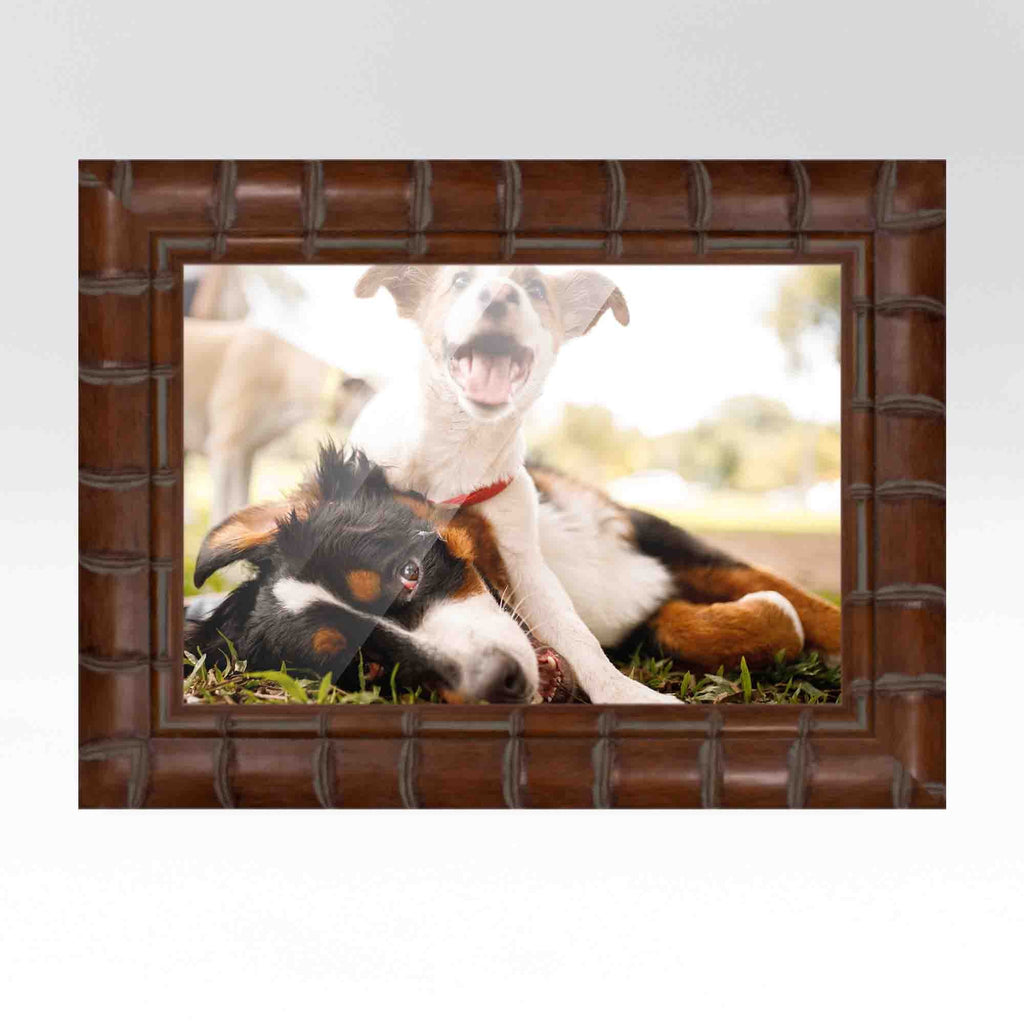 40x28 Bronze Brown Real Wood Picture Frame Width 1.25 inches | Interior Frame Depth 0.75 inches |