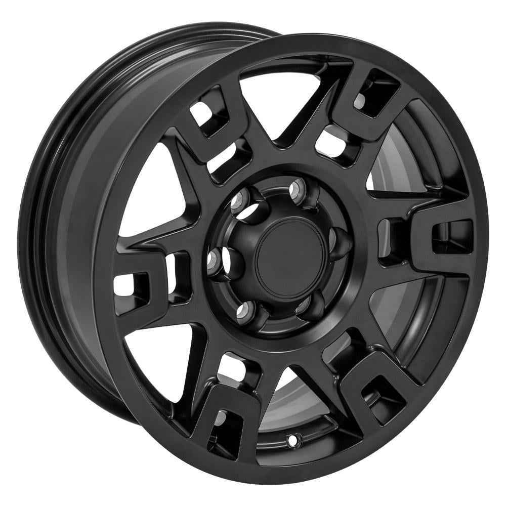 OE Wheels TY16 17 Inch Rims Fit 4Runner TRD Style 6x139.7 17x7 Matte Black - Hollander 75167 (Set of 4)