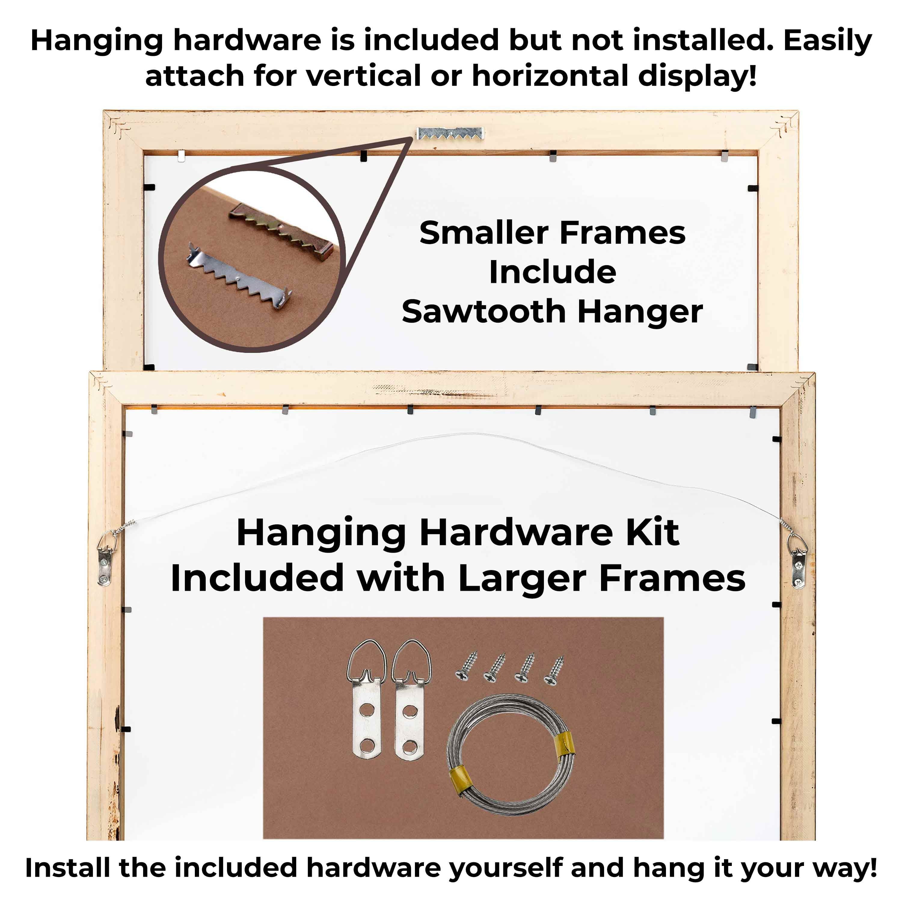 40x28 Bronze Brown Real Wood Picture Frame Width 1.25 inches | Interior Frame Depth 0.75 inches |