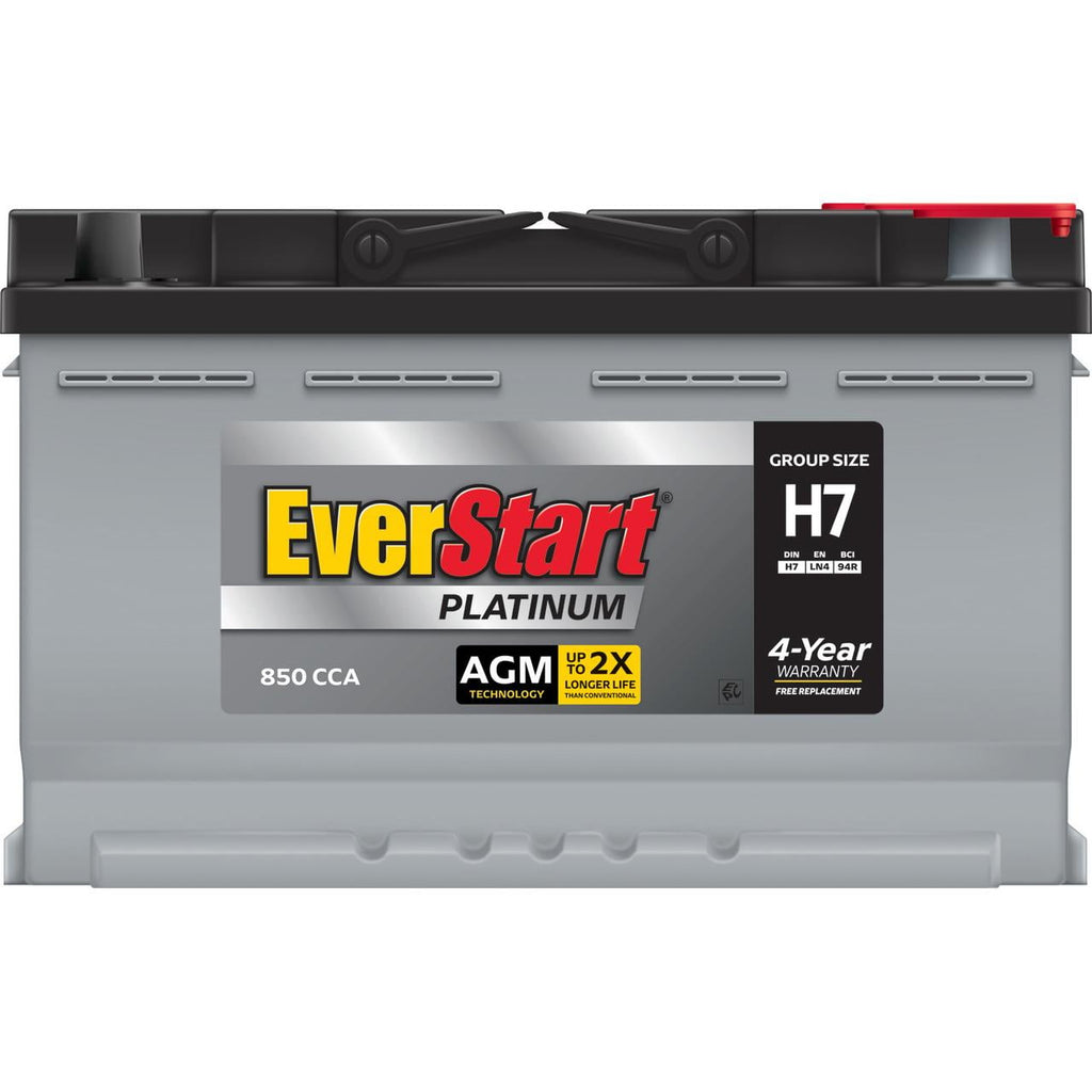 EverStart Platinum AGM Automotive Battery, Group Size H7 / LN4 / 94R, 12 Volt, Minimum 800 CCA