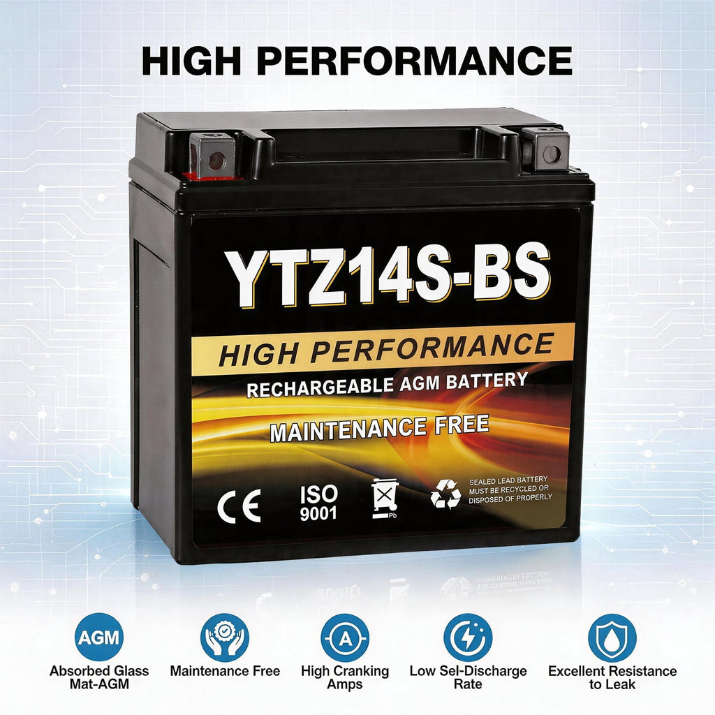 Anlibatt YTX20HL-BS Motorcycle Battery 12V 18Ah 300CCA Rechargeable Sealed Batteries Powersport Replacement for ATV, Scooter, Jet ski, Dirt Bike