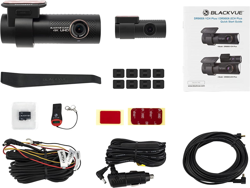 BlackVue DR900X-2CH Plus with 256GB Microsd Card LTE and Mobile Hotspot via LTE Module 1.79 lb