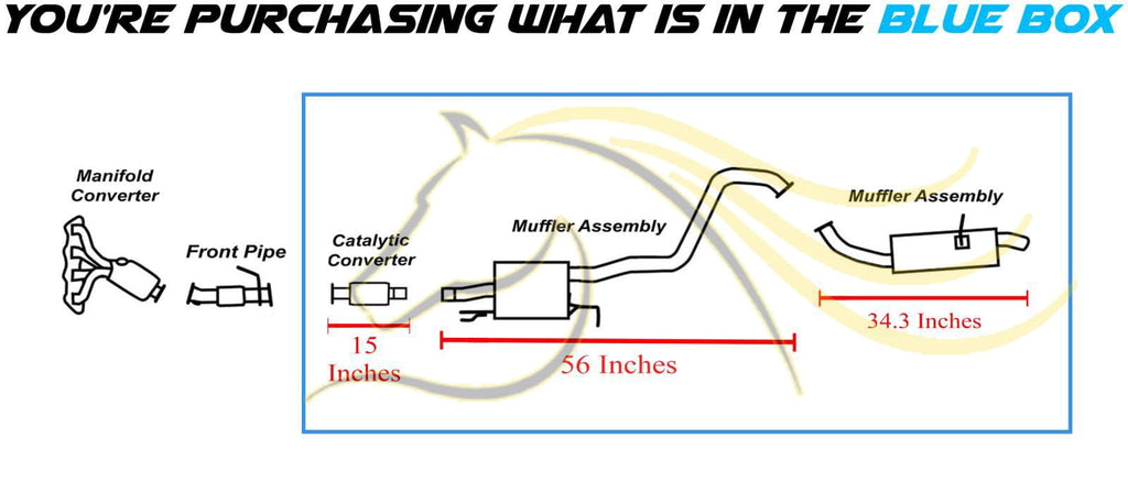 Northeastern Exhaust Catalytic & Front and Rear Muffler Assembly Fits 2014-2016 Kia Soul 1.6L - Direct Fit EPA-Approved | Stainless Steel Exhaust System Kit | Includes Gaskets, Sleeve & Cla