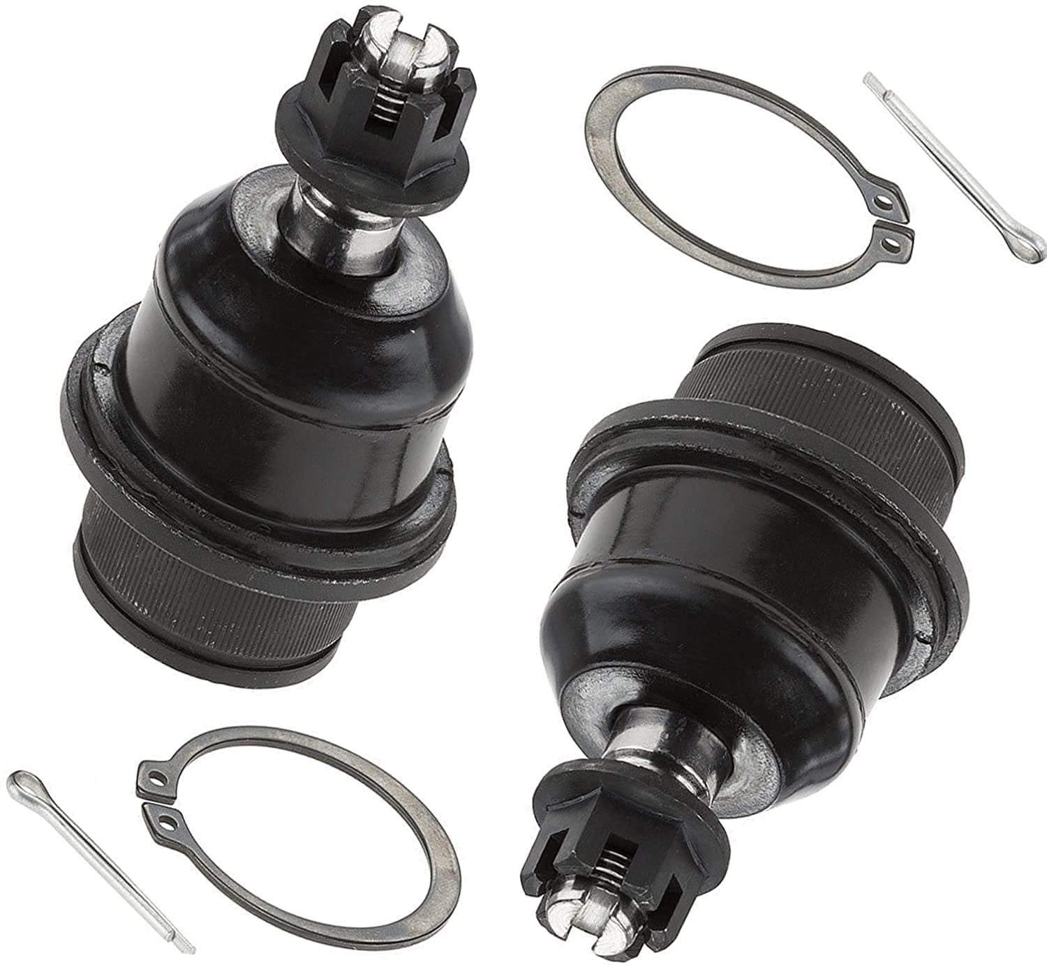 Detroit Axle - Front End 12pc Suspension Kit for Dodge Dakota 2005-2010 Mitsubishi Raider 2006-2009, 2 Upper Control Arms 2 Lower Ball Joints Inner Outer 4 Tie Rods 2 Boots 2 Sway Bars Replacement
