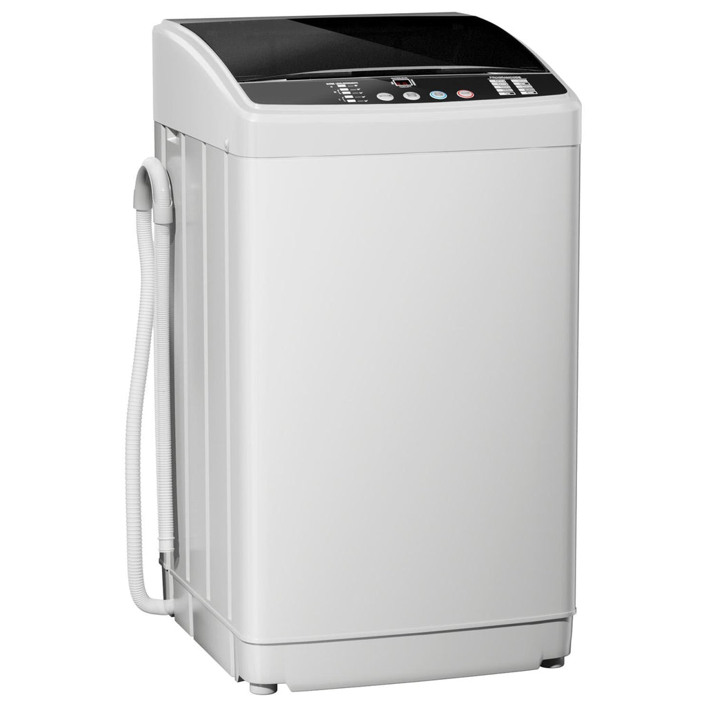 TABU Washer and Dryer Set, 19LBS Fully Automatic Washing Machine & 10LBS Clothes Dryer (White&White)