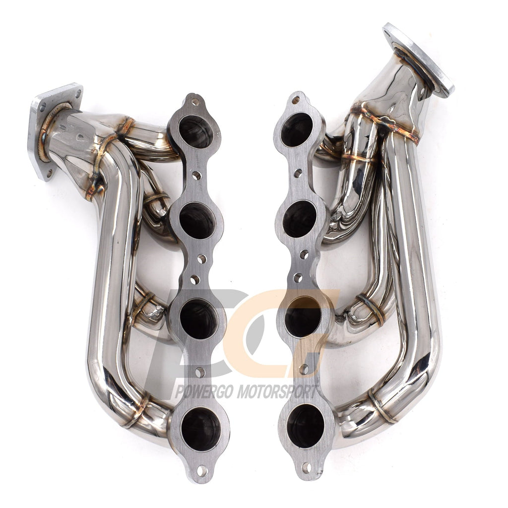 Exhaust Headers 1-3/4 in. Stainless Steel Polished Finish for 2003-2006 Silverado Sierra Suburban 1500 1500HD 2500 2500HD 6.0L V8