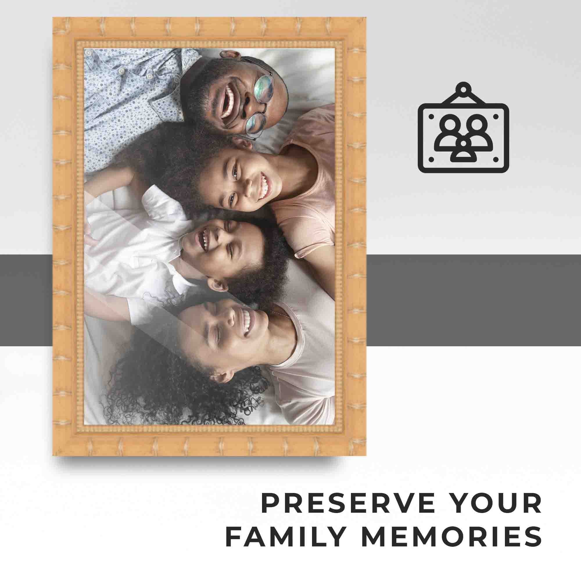 40x28 Bronze Brown Real Wood Picture Frame Width 1.25 inches | Interior Frame Depth 0.75 inches |