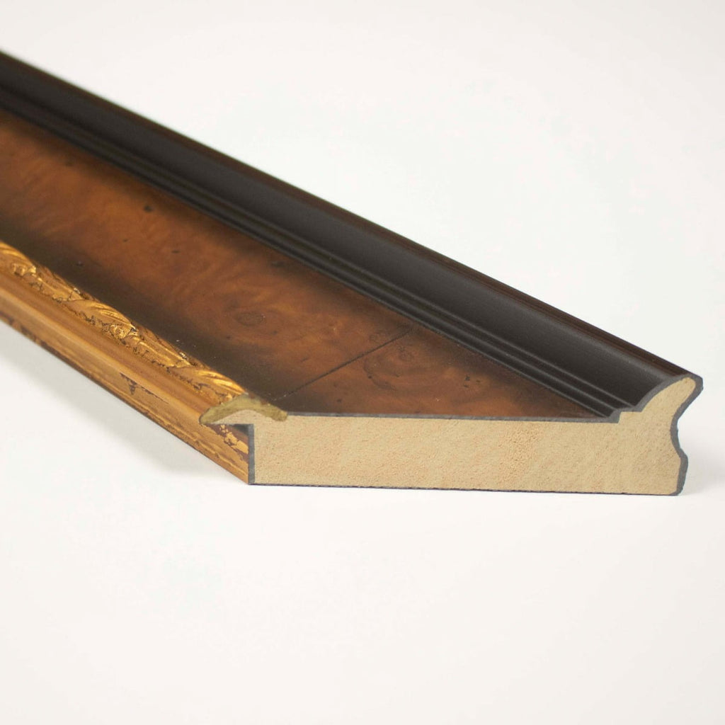 40x28 Bronze Brown Real Wood Picture Frame Width 1.25 inches | Interior Frame Depth 0.75 inches |