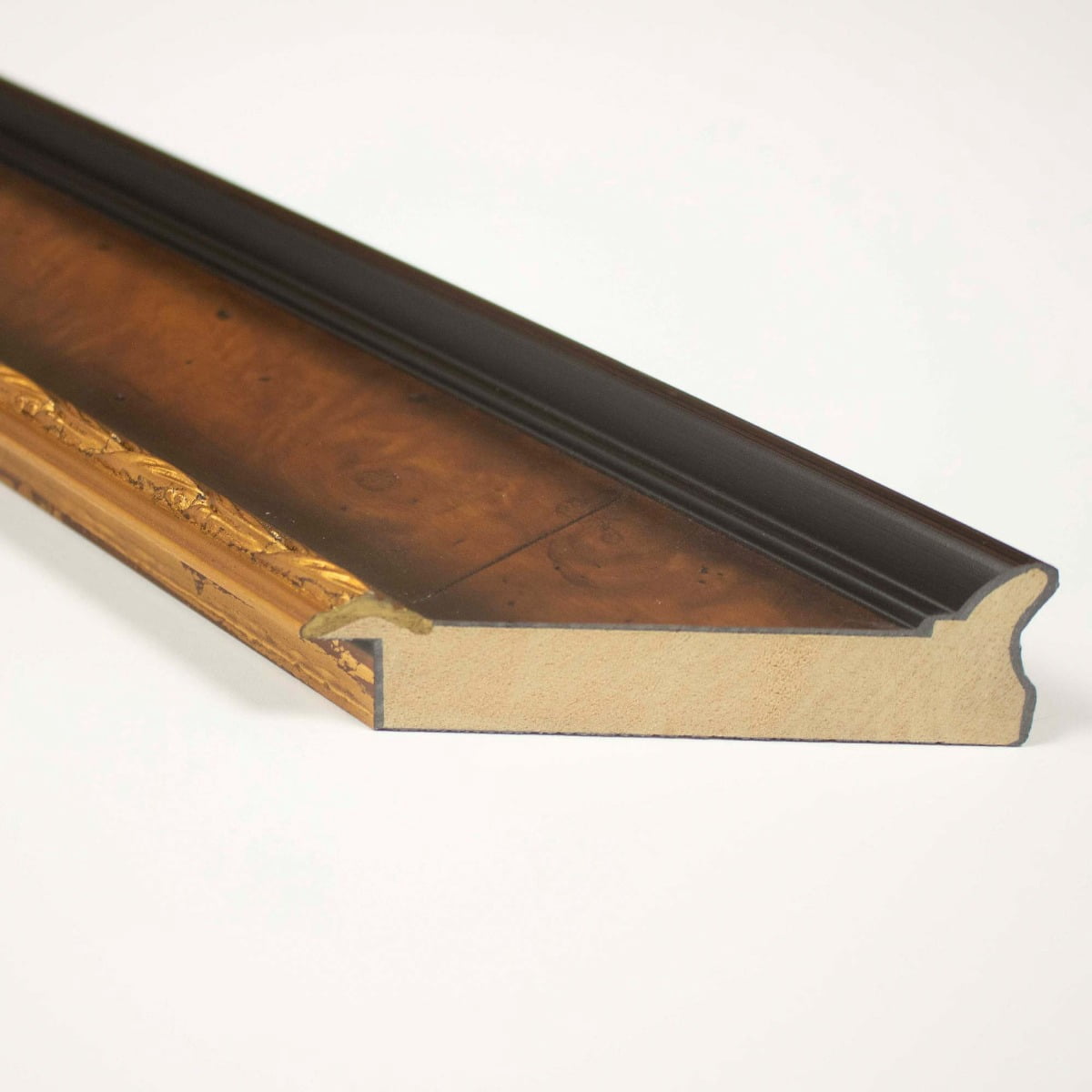 40x28 Bronze Brown Real Wood Picture Frame Width 1.25 inches | Interior Frame Depth 0.75 inches |