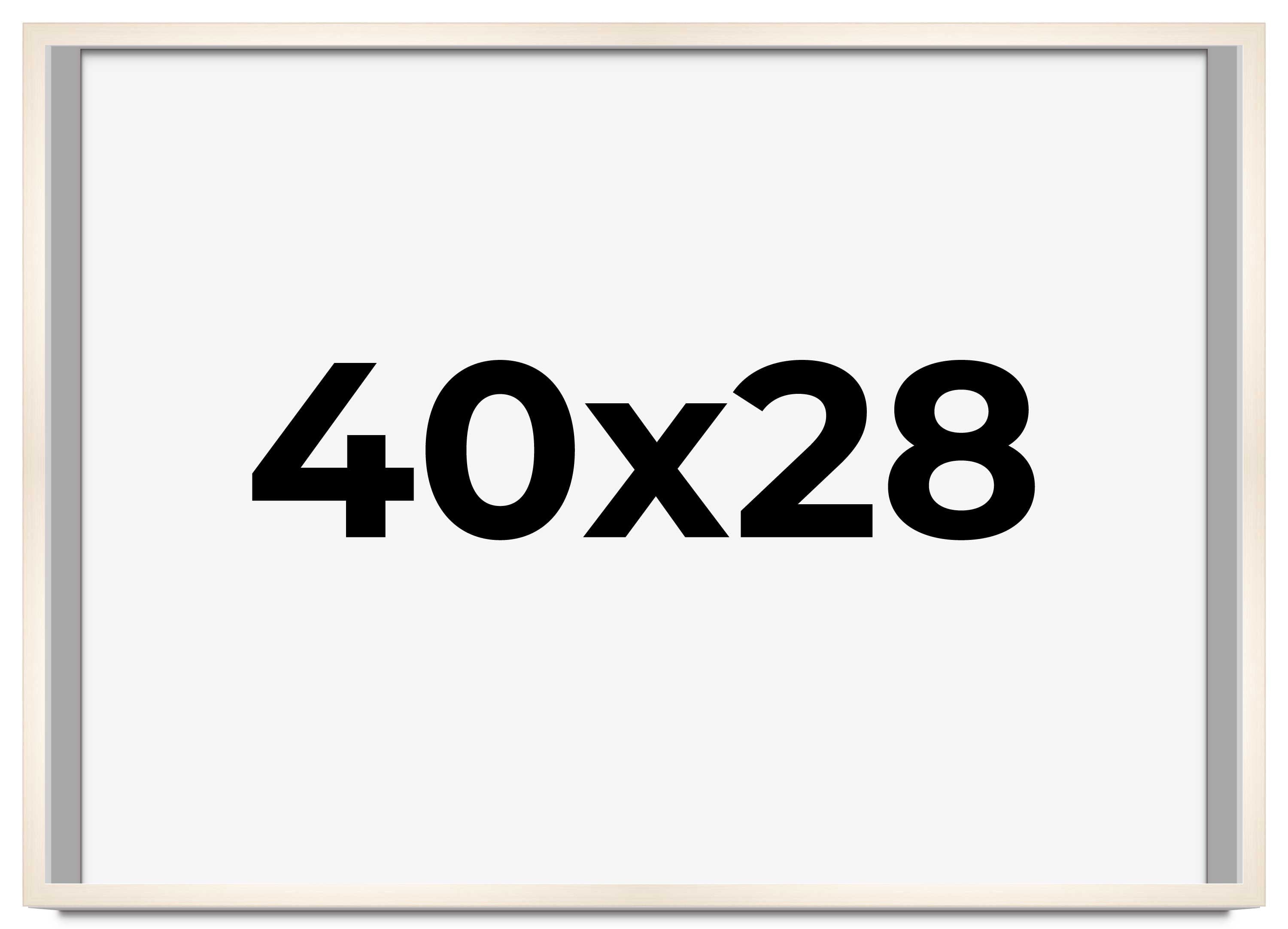 40x28 Bronze Brown Real Wood Picture Frame Width 1.25 inches | Interior Frame Depth 0.75 inches |