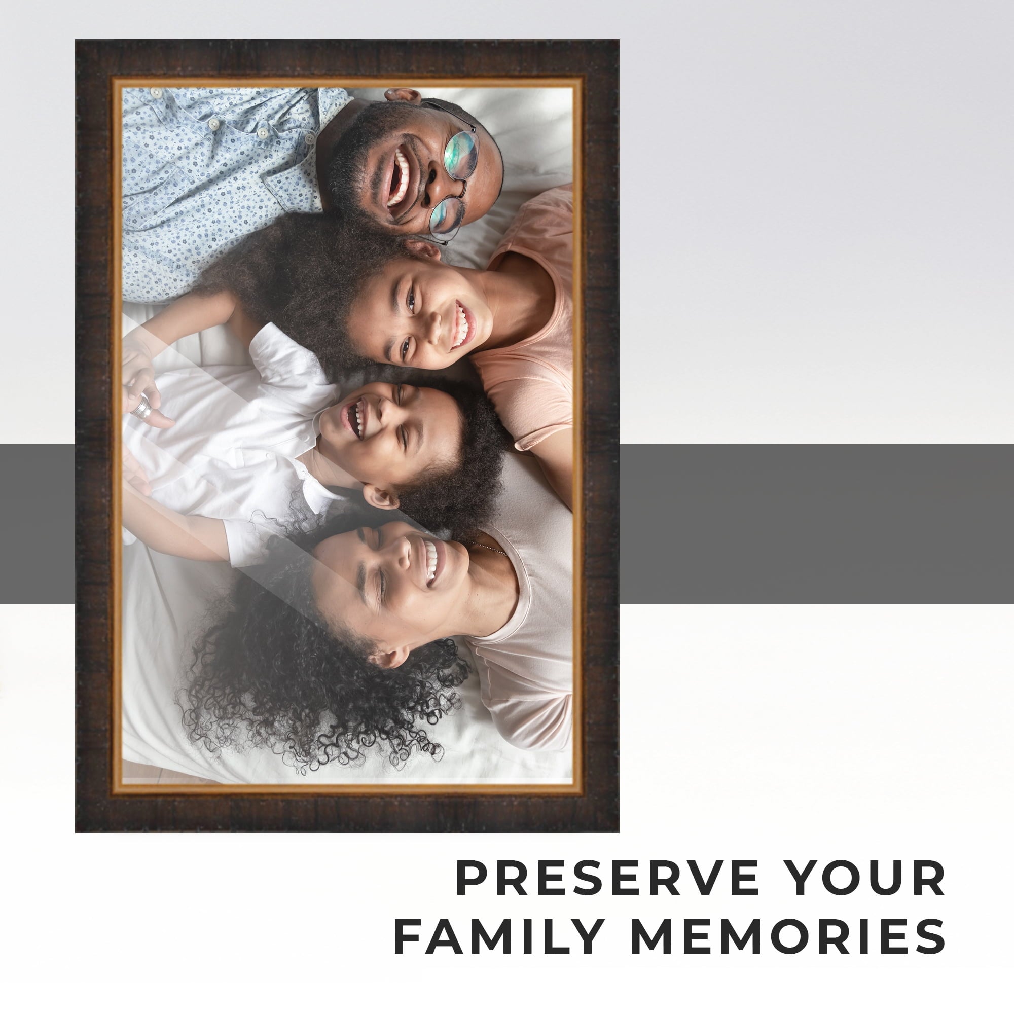 40x28 Bronze Brown Real Wood Picture Frame Width 1.25 inches | Interior Frame Depth 0.75 inches |
