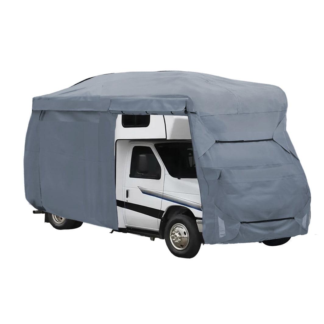 GEARFLAG Class C RV Camper Cover Fits 20'-23', Gray, Multi-Layers Top Fabric, Adjustable Covers, Reinforced Windproof RV Cover Motorhome 292L x 105W x 110H in, 1 Piece
