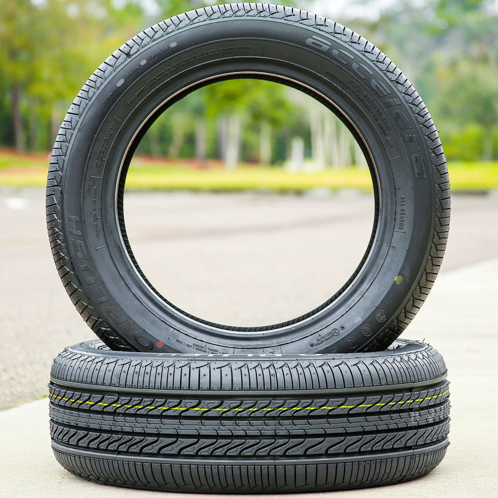 Set of 4 (FOUR) Accelera Eco Plush 185/60R15 84H A/S All Season Tires Fits: 2011-19 Ford Fiesta SE, 2001-02 Dodge Neon ACR