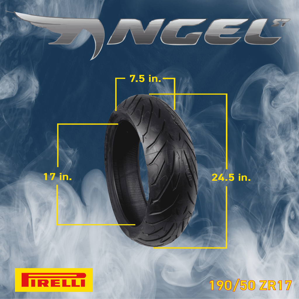 Pirelli Angel ST 120/70ZR17 (58W) Front & 190/50ZR17 (73W) Rear Motorcycle Tires