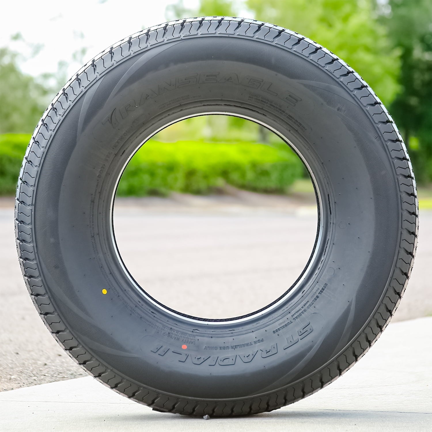 Set of 4 Transeagle ST Radial II Steel Belted ST235/80R16 235/80R16 126/122L F 12 Ply Trailer Tires