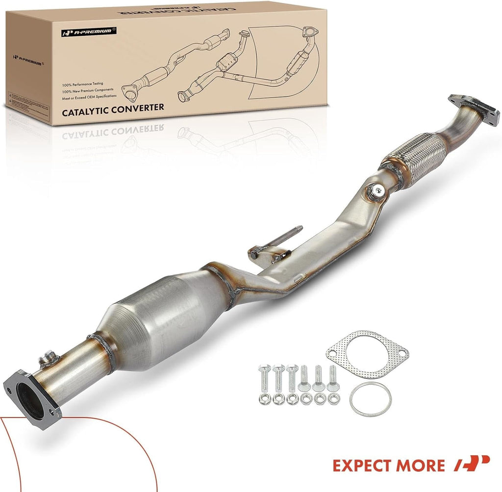 A-Premium Rear Catalytic Converter W/Gasket Kit Direct-Fit Compatible with Nissan Vehicles - Altima 2007 2008 2009 2010 2011 2012 2013 2014 2015 2016 2017 2018 - L4 2.5L - E.P.A. Compliant