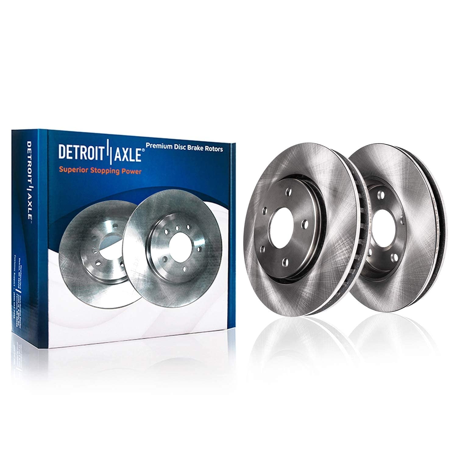 Detroit Axle - Brake Kit for 2018-2020 Chevy Equinox Buick Regal TourX GMC Terrain Disc Brake Rotors Ceramic Brakes Pads 2019 Replacement: 11.81 inch Front and 11.34 inch Rear Rotor