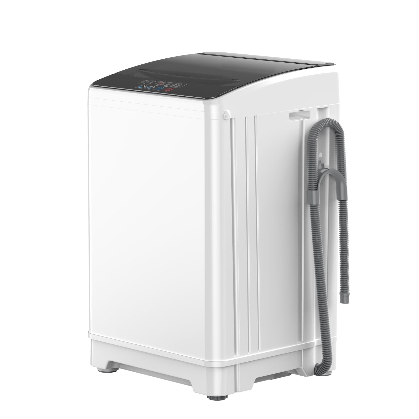 TABU Washer and Dryer Set, 19LBS Fully Automatic Washing Machine & 10LBS Clothes Dryer (White&White)