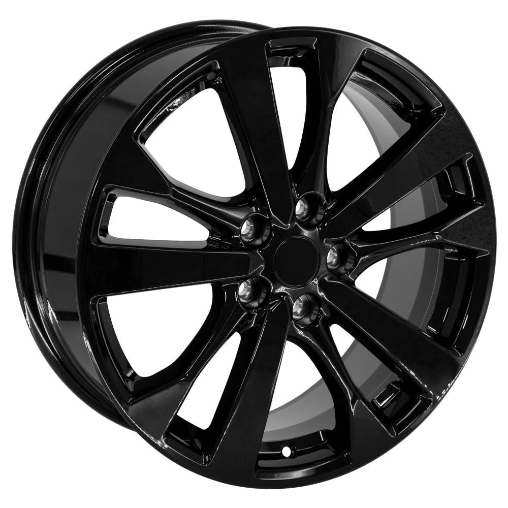 OE Wheels NS30 18 Inch Rim Fits Altima Style 5x114.3 18x7.5 Gloss Black - Hollander 62720 (1)