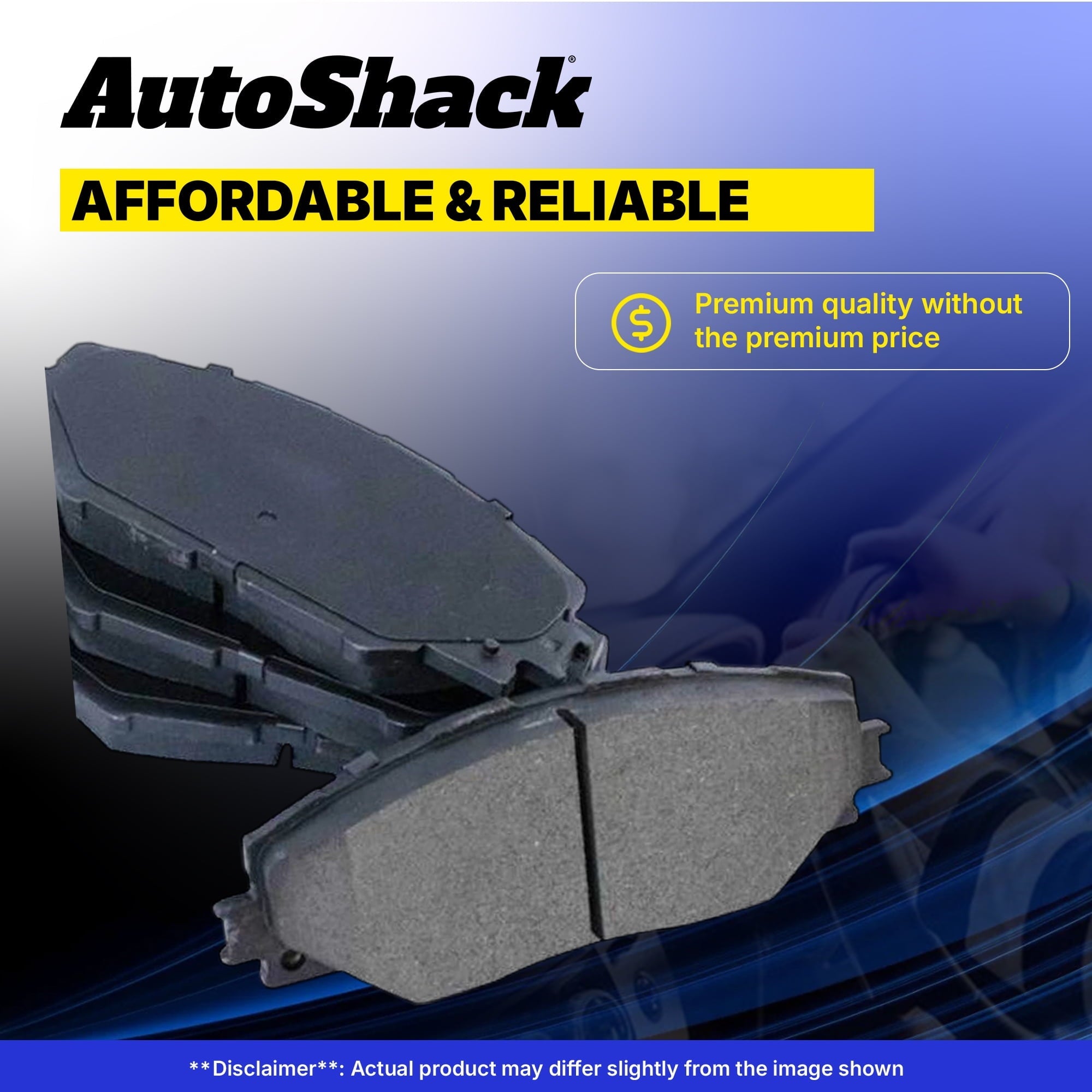 AutoShack Rear Ceramic Brake Pad Set for Kia & Hyundai, Telluride 2020-2025 Palisade 2020-2025 Santa Fe 2019-2020, AWD FWD L4 2.0L 2.4L V6 3.8L