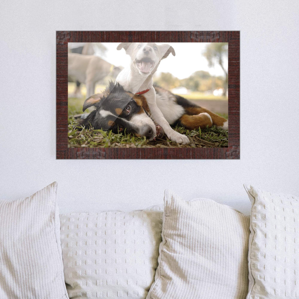 40x28 Bronze Brown Real Wood Picture Frame Width 1.25 inches | Interior Frame Depth 0.75 inches |