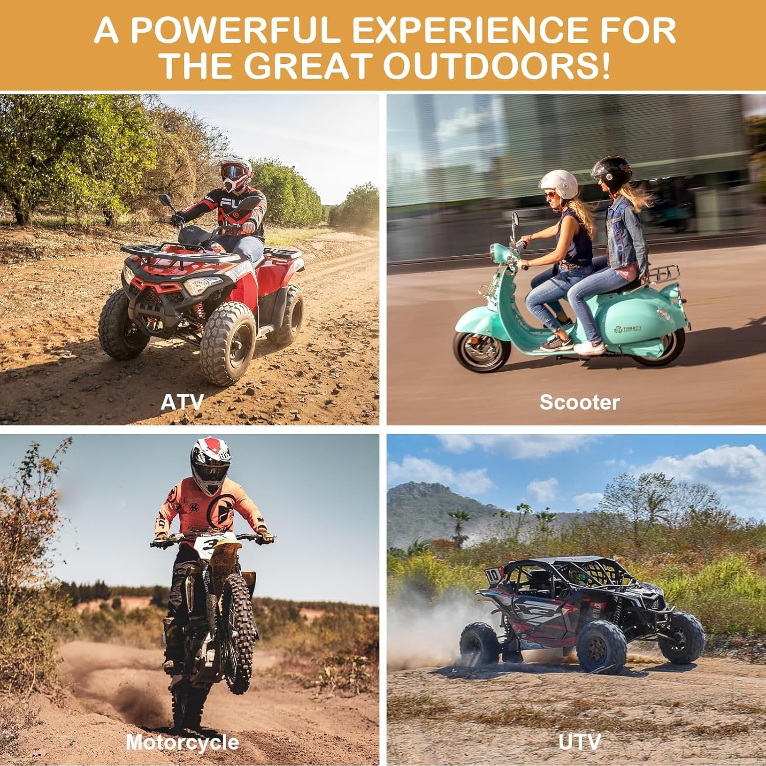 Anlibatt YTX20HL-BS Motorcycle Battery 12V 18Ah 300CCA Rechargeable Sealed Batteries Powersport Replacement for ATV, Scooter, Jet ski, Dirt Bike