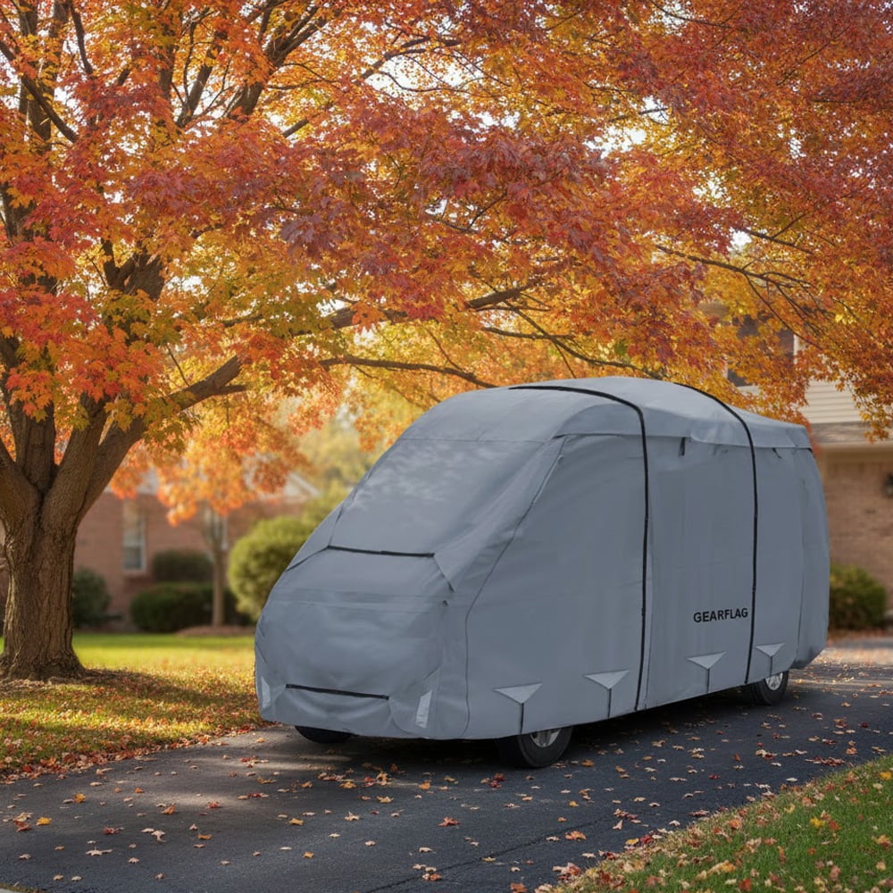 GEARFLAG Class B RV Cover fits 17-20FT with Reinforced Windproof Side-Straps Anti-UV Water Resistance
