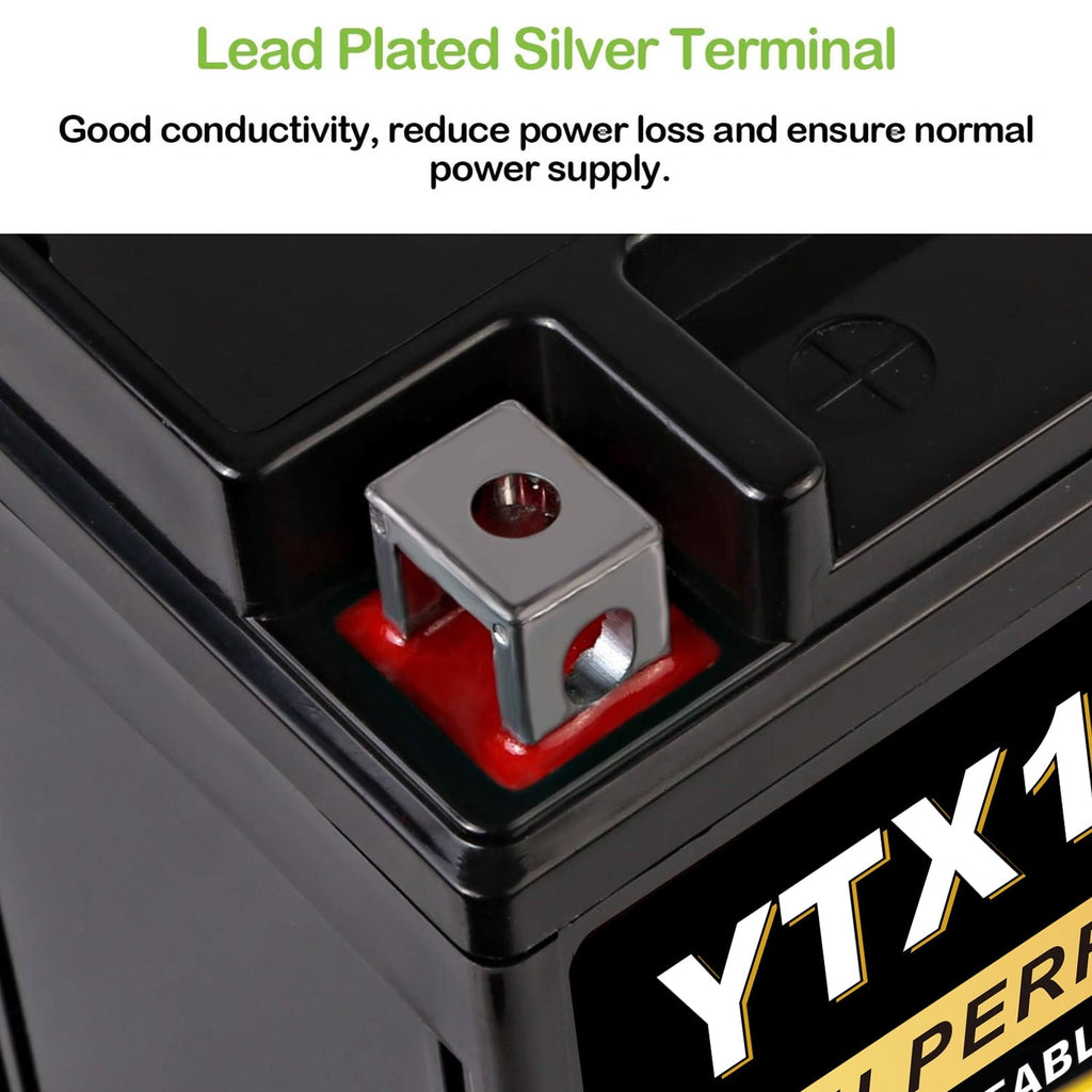 Anlibatt YTX20HL-BS Motorcycle Battery 12V 18Ah 300CCA Rechargeable Sealed Batteries Powersport Replacement for ATV, Scooter, Jet ski, Dirt Bike