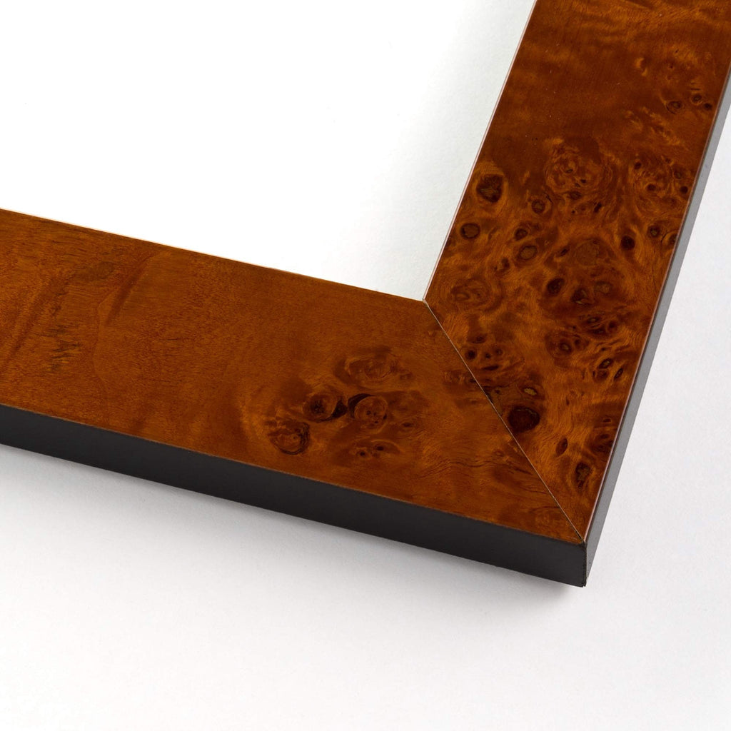 40x28 Bronze Brown Real Wood Picture Frame Width 1.25 inches | Interior Frame Depth 0.75 inches |