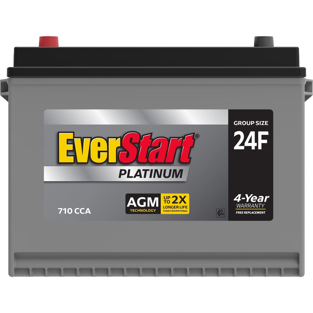 EverStart Platinum BOXED AGM Automotive Battery, Group Size 24F 12 Volt, 710 CCA